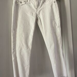 True Religion cropped raw hem women’s jeans 30x24